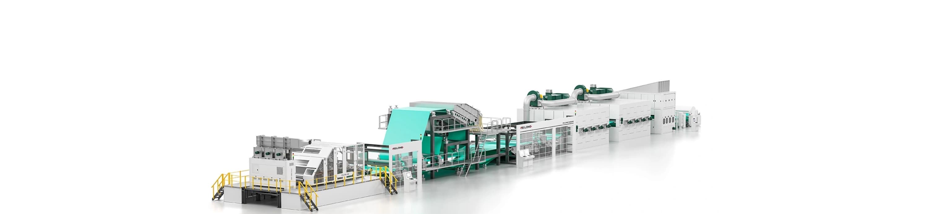 Wetlaid carded pulp production line