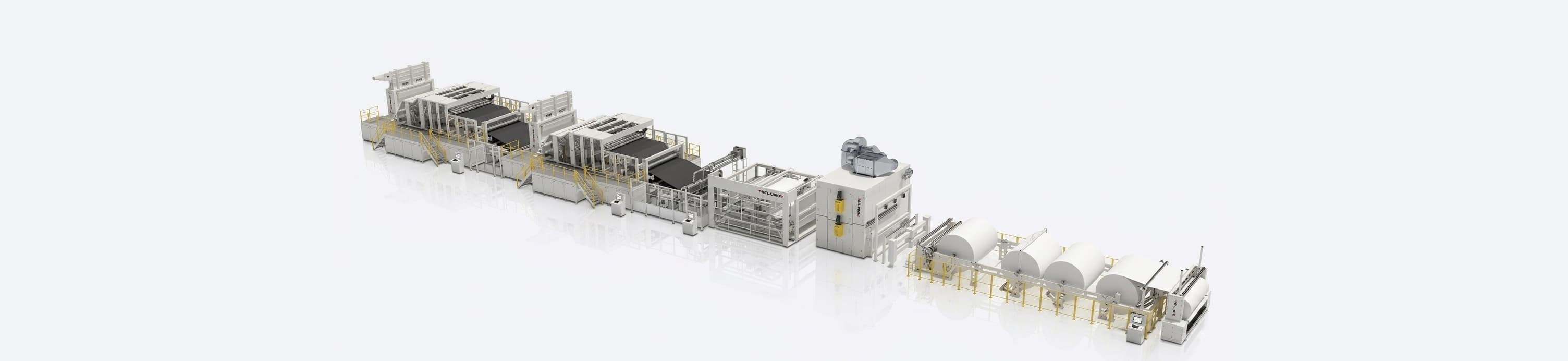 Spunlace hydroentanglement production line